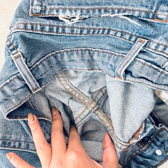 Reformation The Julia High Rise Cigarette Jean in Antigua Wash Distressed Sz 29 - Picture 15 of 15